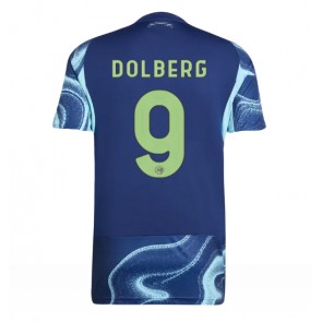 Ajax Kasper Dolberg #9 Seconda Maglia 2025-26 Manica Corta